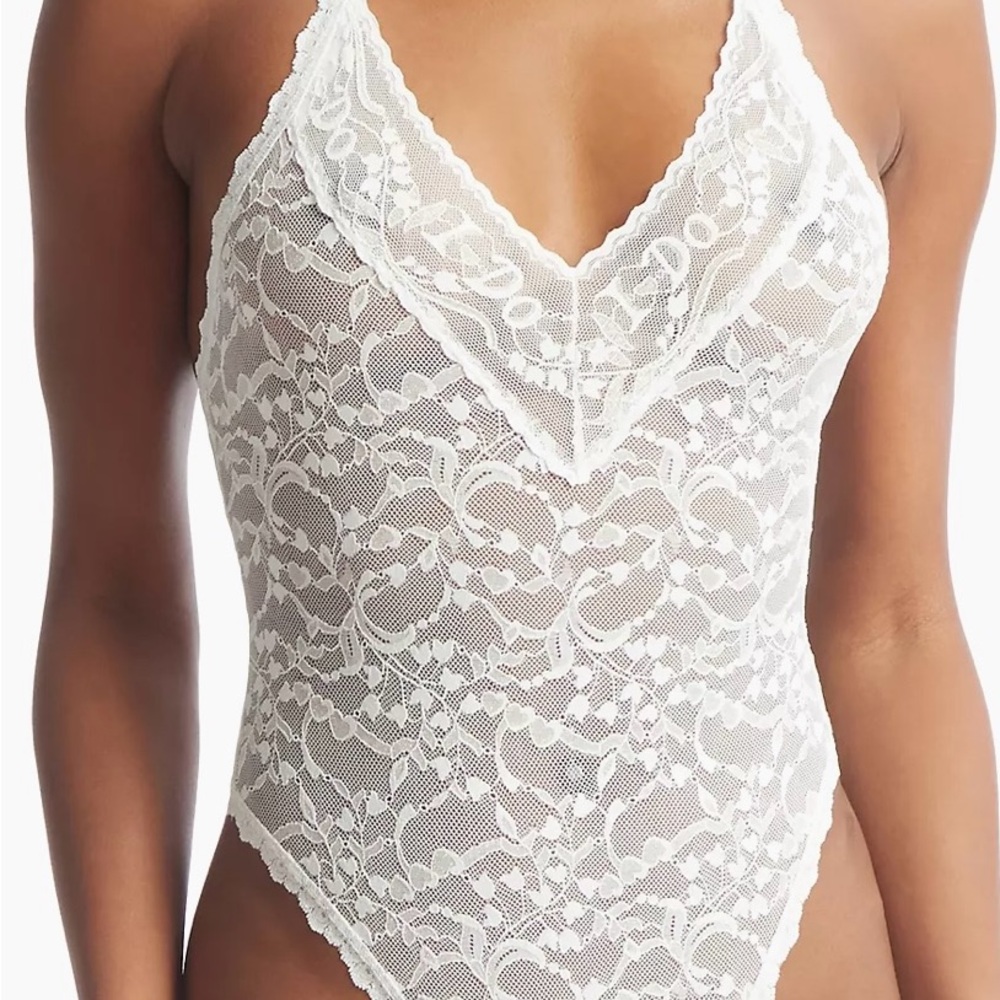 HANKY PANKY I DO SHIMMER TEDDY SIZE M NWT